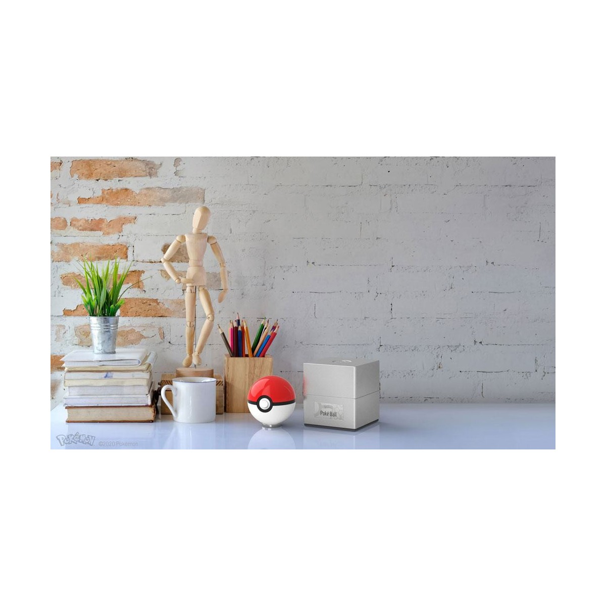 Wand Company - Réplica de Pokémon Diecast - Pokeball 1/1