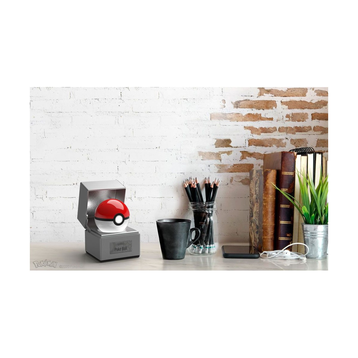 Wand Company - Réplica de Pokémon Diecast - Pokeball 1/1