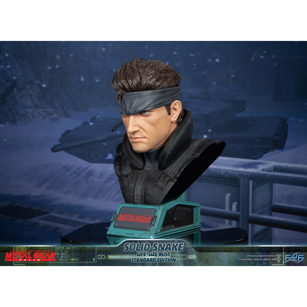 Metal Gear Solid - Busto de Solid Snake a tamaño real - Primeras 4 figuras