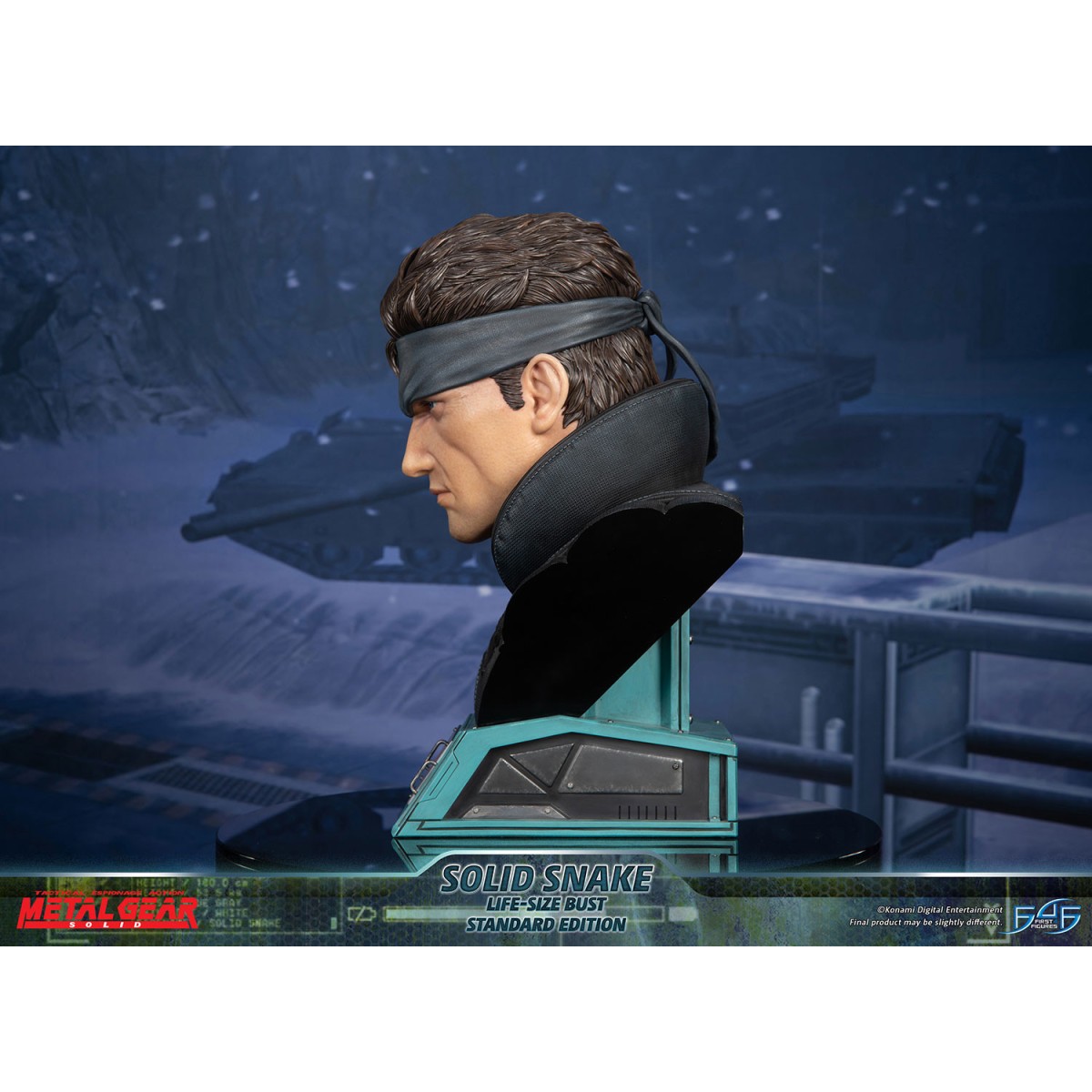 Metal Gear Solid - Busto de Solid Snake a tamaño real - Primeras 4 figuras