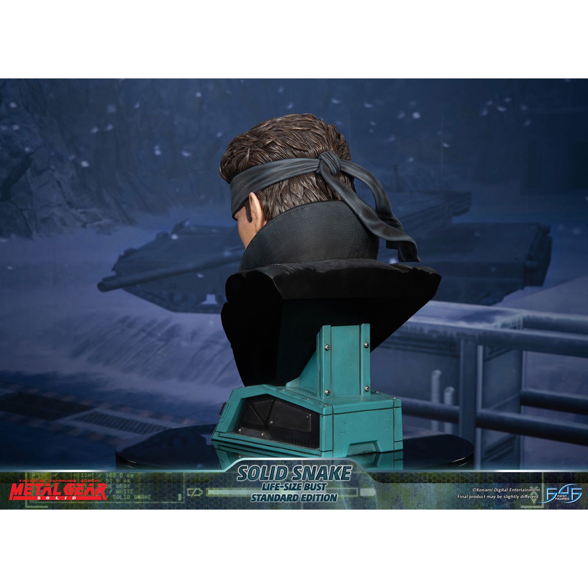 Metal Gear Solid - Busto de Solid Snake a tamaño real - Primeras 4 figuras