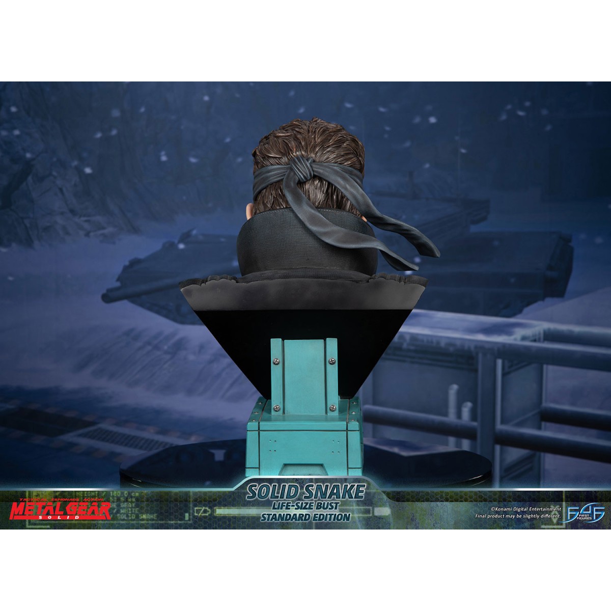 Metal Gear Solid - Busto de Solid Snake a tamaño real - Primeras 4 figuras