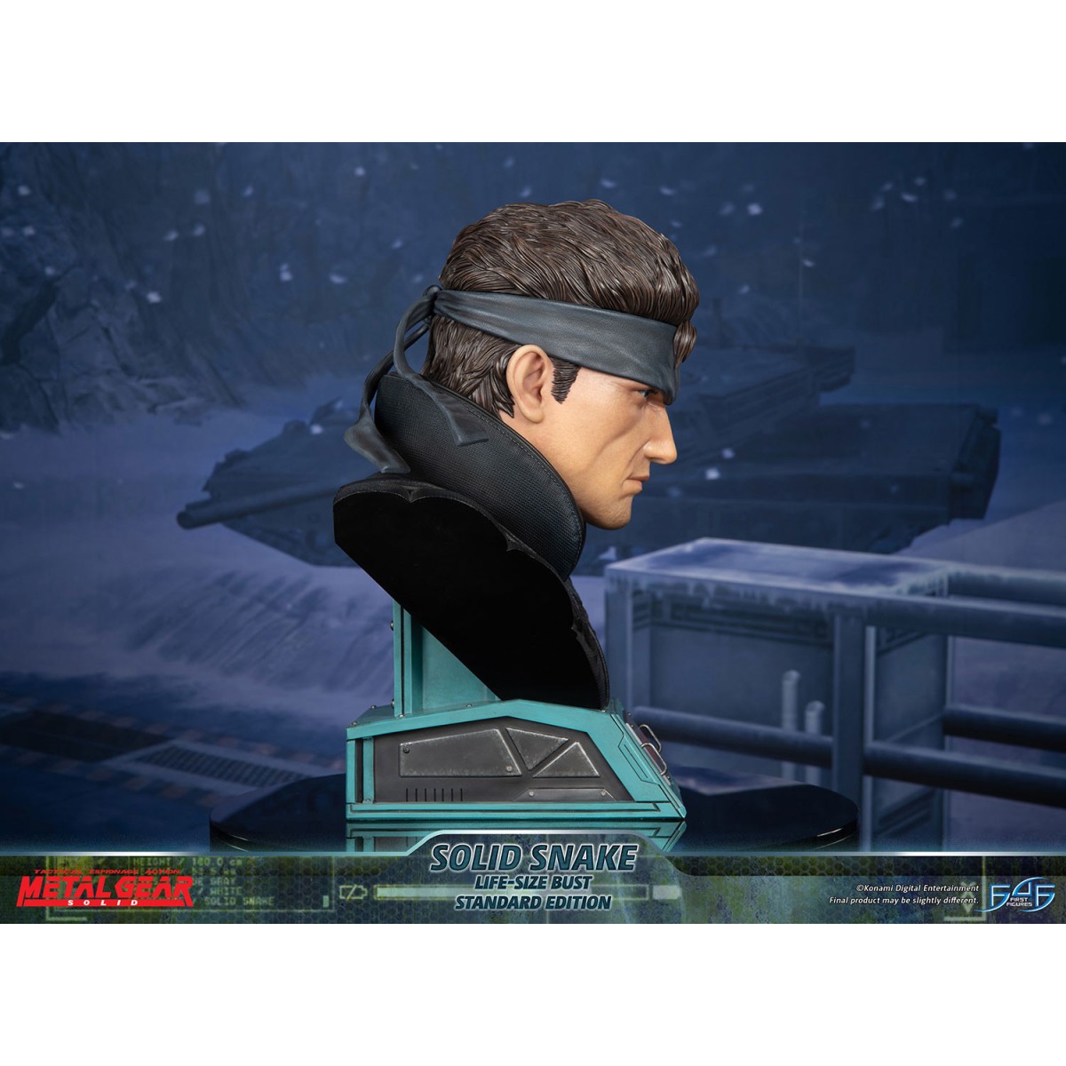 Metal Gear Solid - Busto de Solid Snake a tamaño real - Primeras 4 figuras