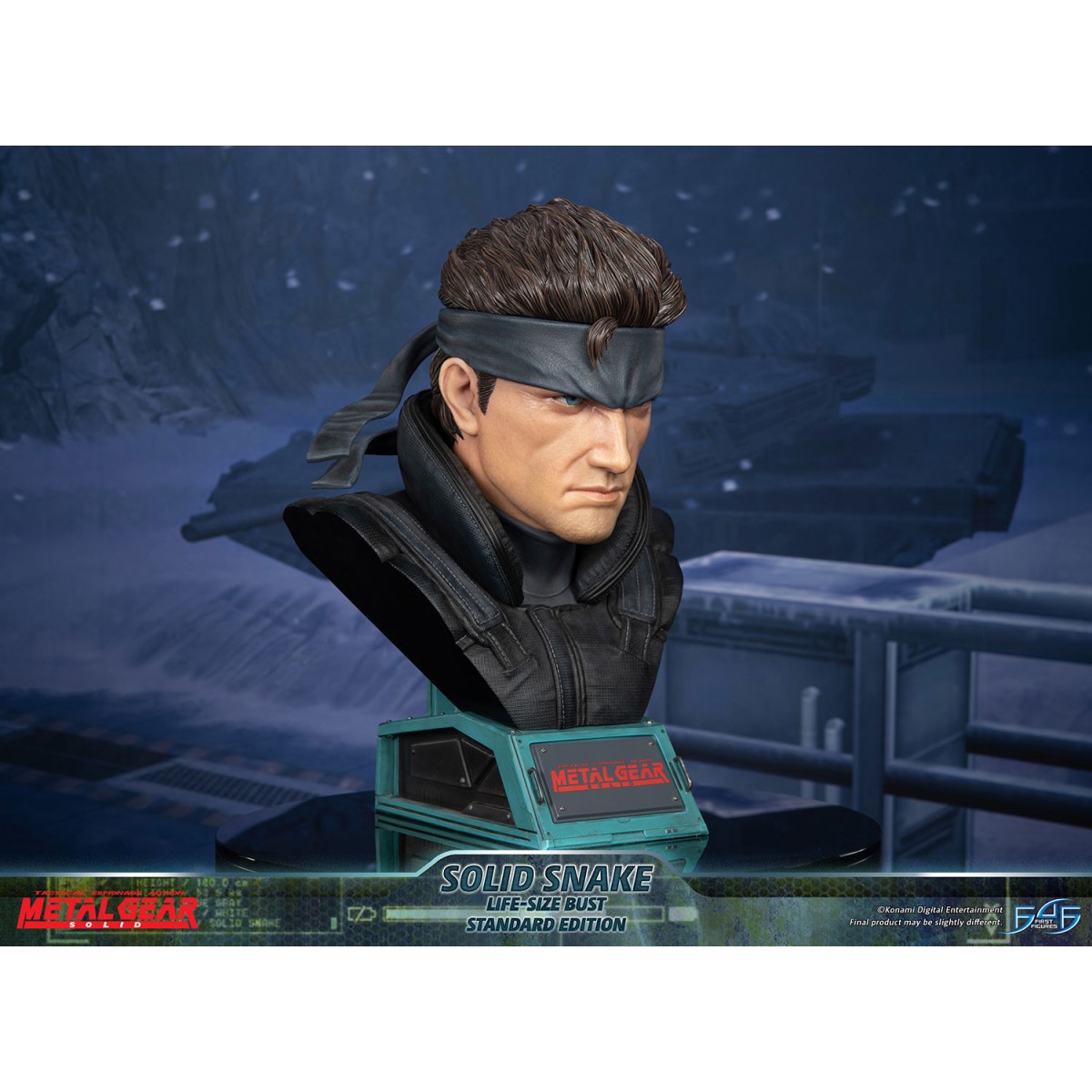 Metal Gear Solid - Busto de Solid Snake a tamaño real - Primeras 4 figuras