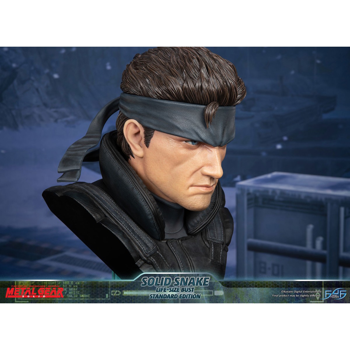 Metal Gear Solid - Busto de Solid Snake a tamaño real - Primeras 4 figuras