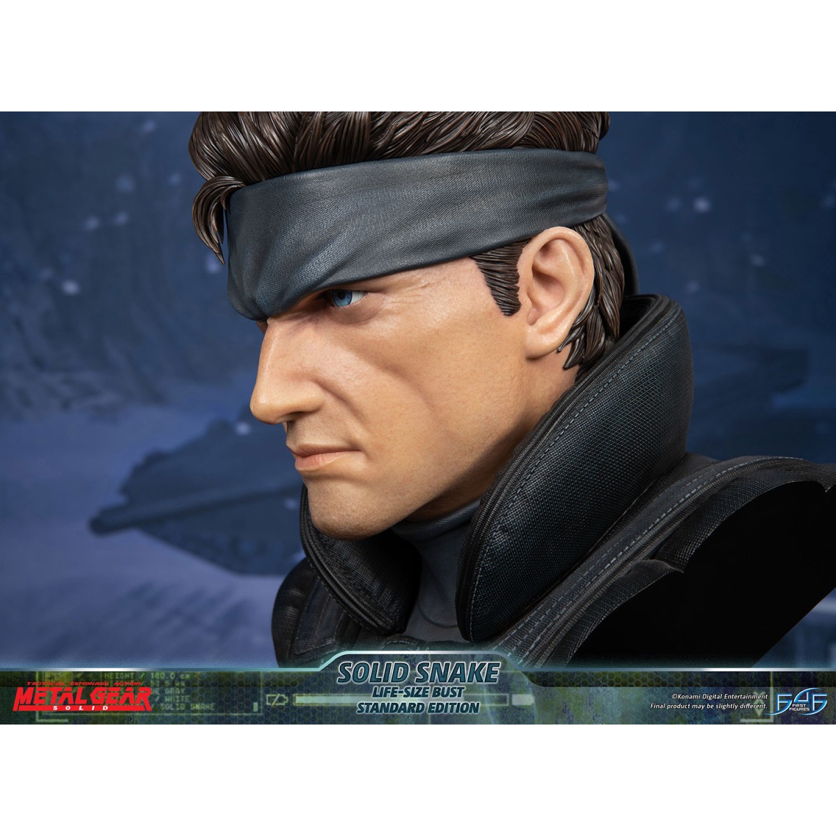 Metal Gear Solid - Busto de Solid Snake a tamaño real - Primeras 4 figuras