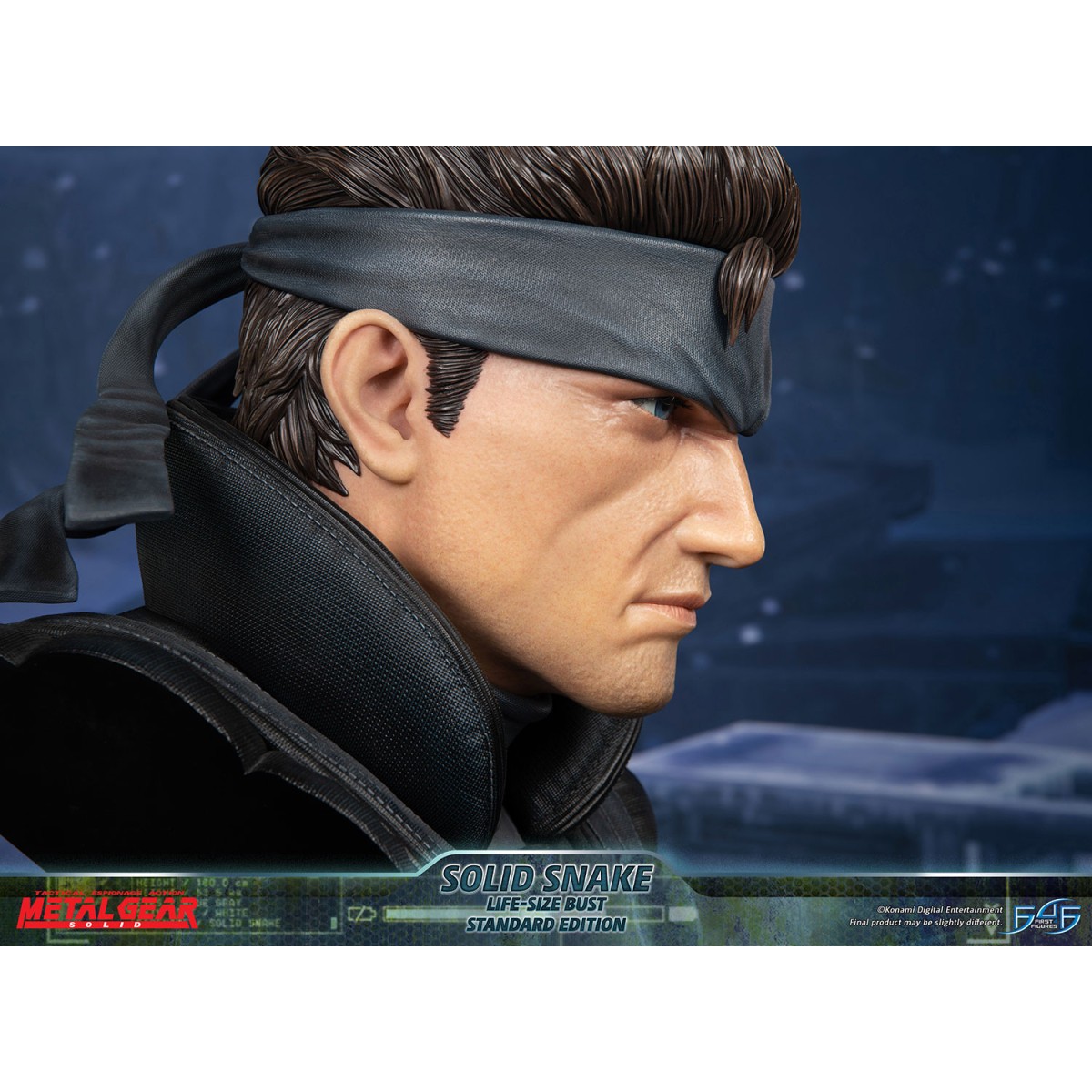 Metal Gear Solid - Busto de Solid Snake a tamaño real - Primeras 4 figuras