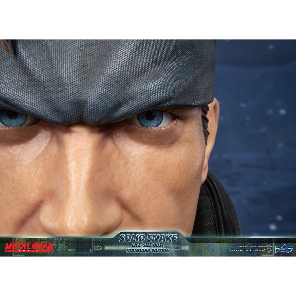 Metal Gear Solid - Busto de Solid Snake a tamaño real - Primeras 4 figuras