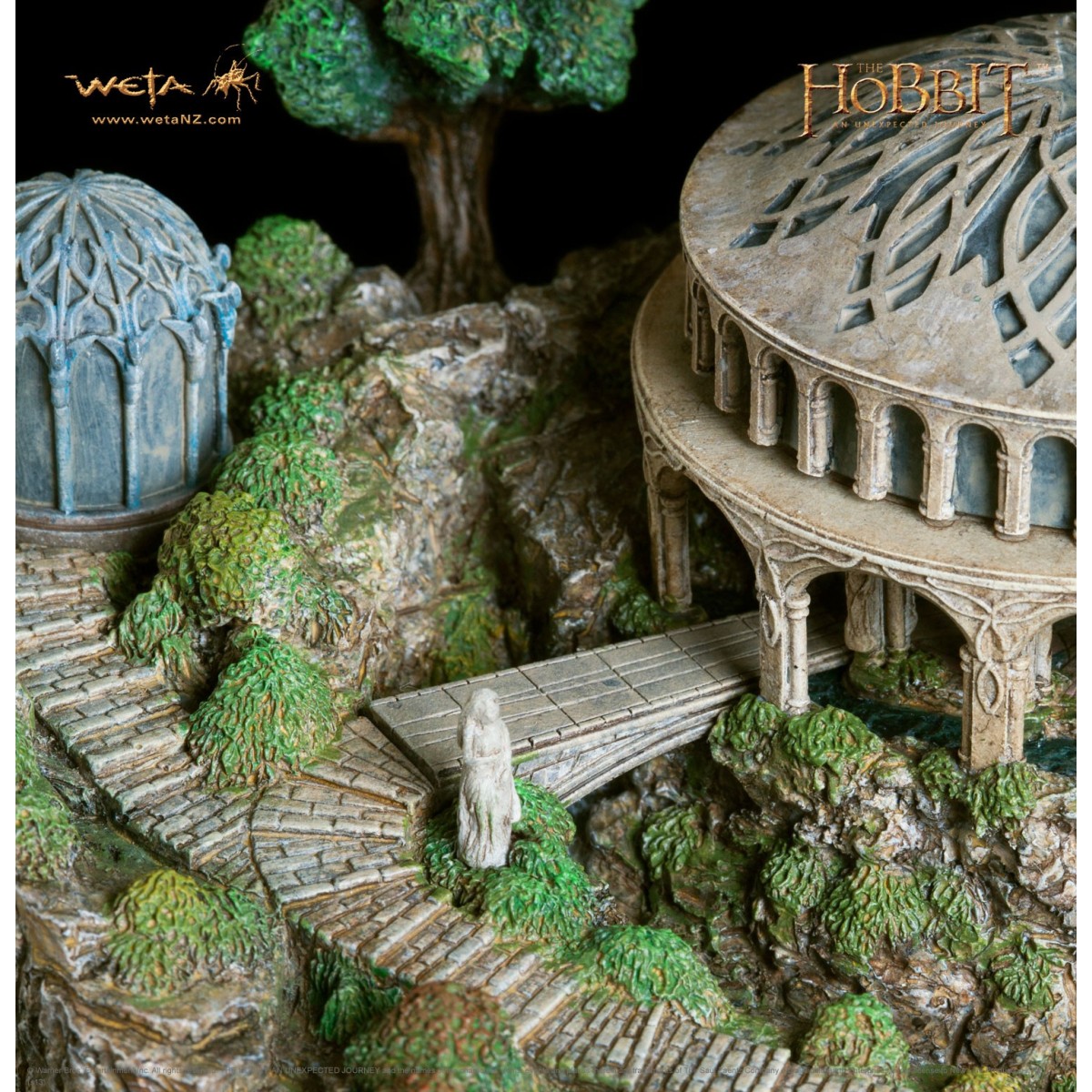Weta Le Hobbit statue White Council Chamber