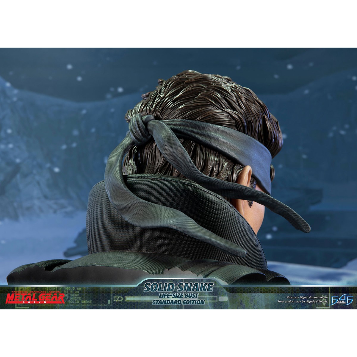 Metal Gear Solid - Busto de Solid Snake a tamaño real - Primeras 4 figuras