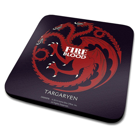 Game Of Thrones Maison Targaryen boissons coaster dragons