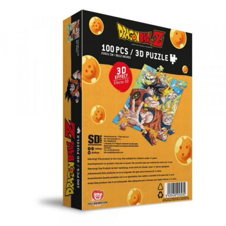 SD Toys - Puzzle Dragon Ball Z - Goku Saiyan - 100 piezas