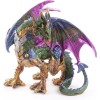 Dragon guerrier métallique collection Dark Legends / Vert