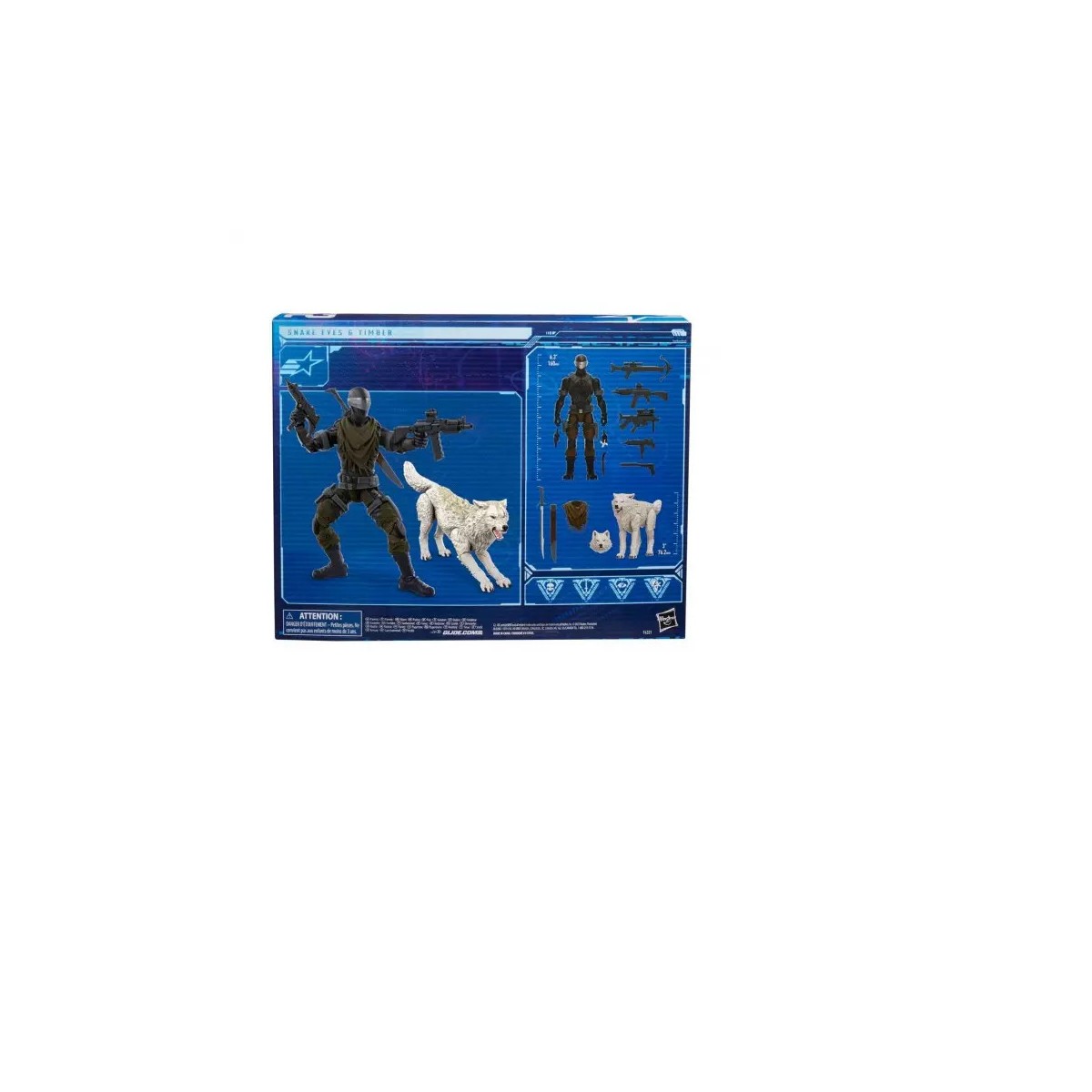 Hasbro G.I.JOE - Set de 2 figuras Snake eyes & Timber - Classified Series