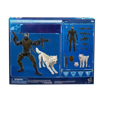 Hasbro G.I.JOE - Set de 2 figuras Snake eyes & Timber - Classified Series