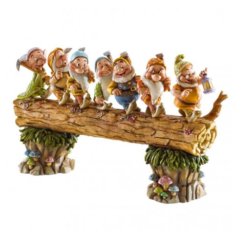 Blanche Neige et les sept nains - Statue Retour des nains