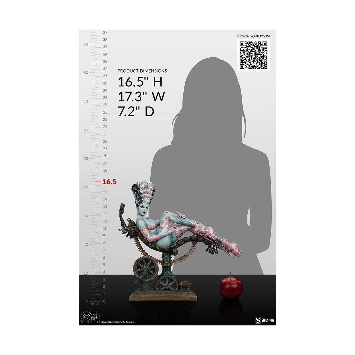 Sideshow - Olivia De Berardinis Frankie Reborn 1/4 "Limited Edition" statue