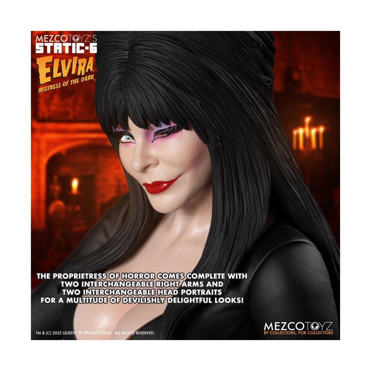 Mezco - Static 6 - Elvira señora de las tinieblas estatua 1/6