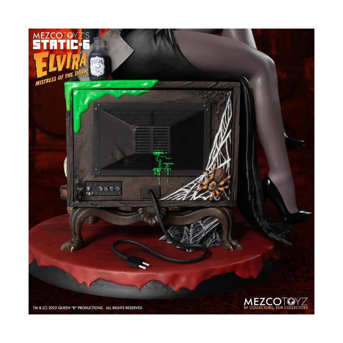 Mezco - Static 6 - Elvira señora de las tinieblas estatua 1/6
