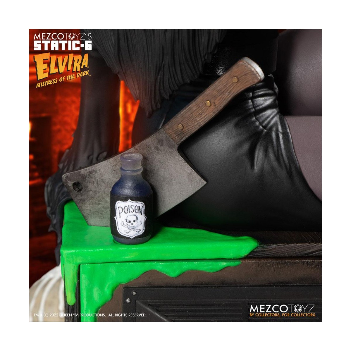 Mezco - Static 6 - Elvira señora de las tinieblas estatua 1/6