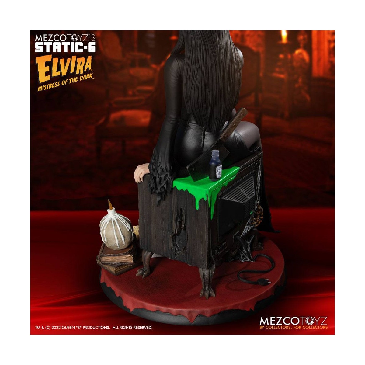 Mezco - Static 6 - Elvira señora de las tinieblas estatua 1/6