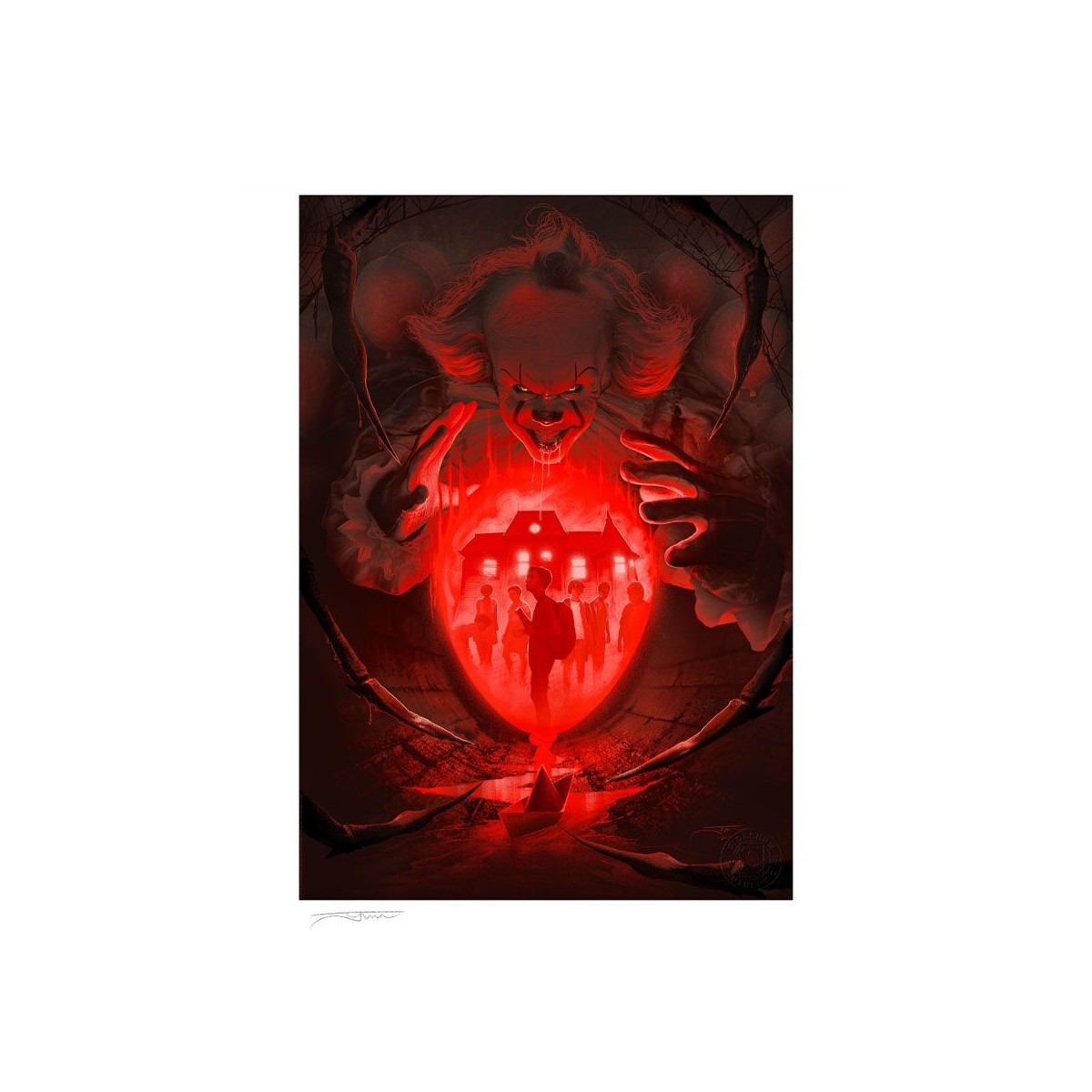 Sideshow Movie print - Art Print IT 2 Pennywise - You'll Float Too 46 x 61 cm - sin marco