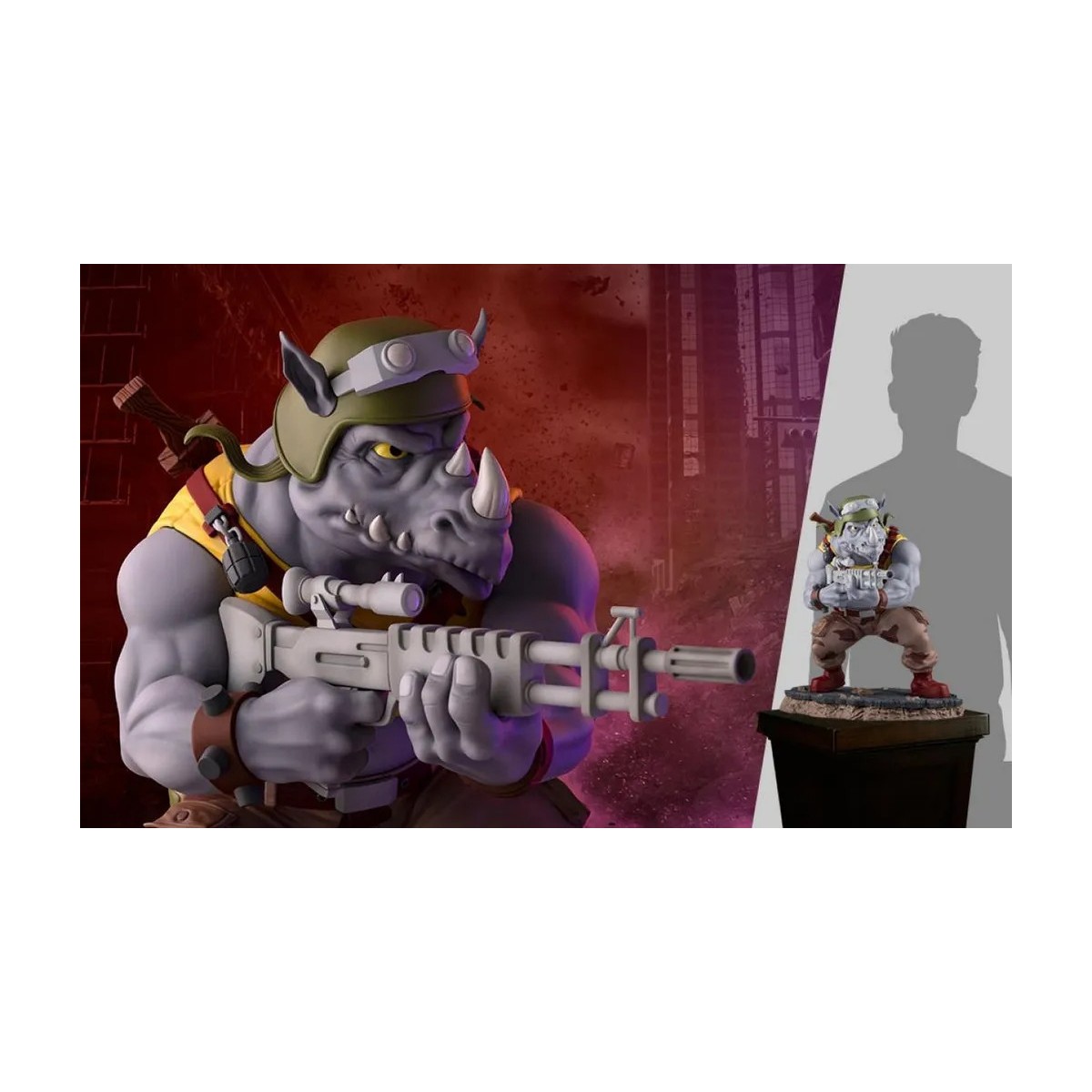 Premium Collectibles Studio PCS - Estatua Rocksteady 1/4 - Teenage Mutant Ninja Turtles TMNT