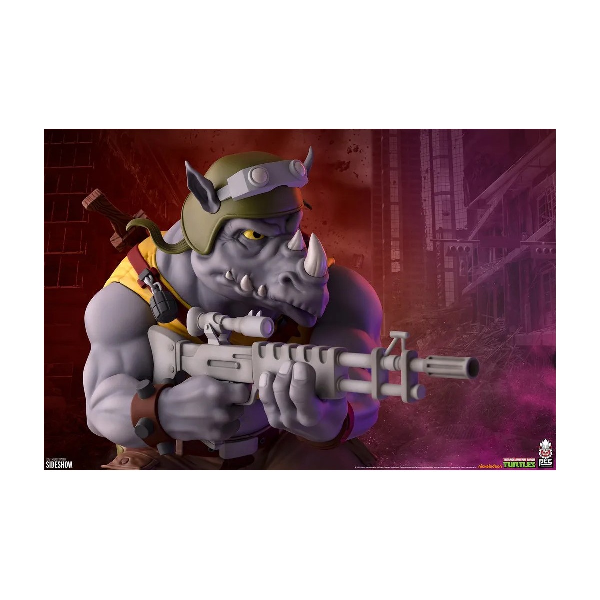 Premium Collectibles Studio PCS - Estatua Rocksteady 1/4 - Teenage Mutant Ninja Turtles TMNT