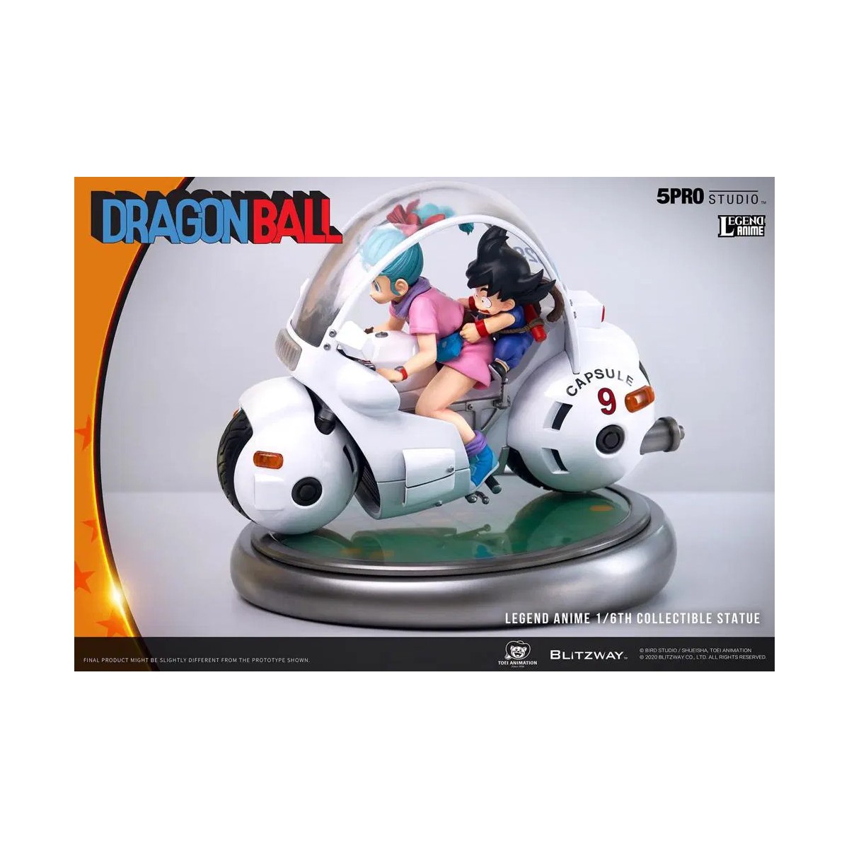 Blitzway X 5Pro Studio - Estatua de la bicicleta Dragon Ball Bulma's Capsule No.9 1/6