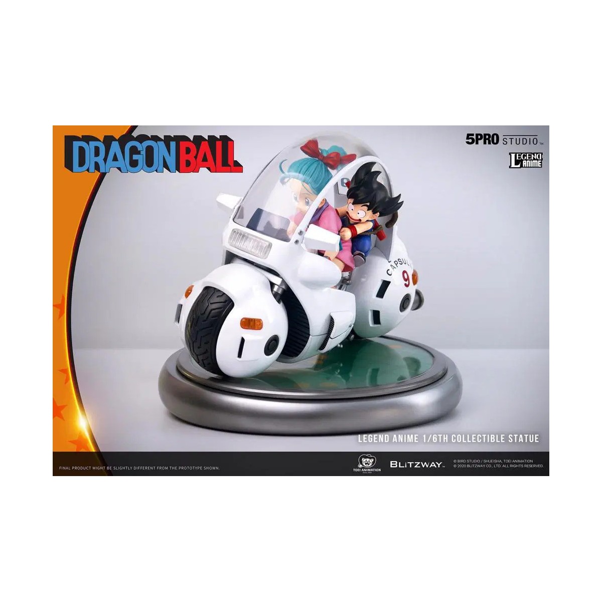 Blitzway X 5Pro Studio - Estatua de la bicicleta Dragon Ball Bulma's Capsule No.9 1/6