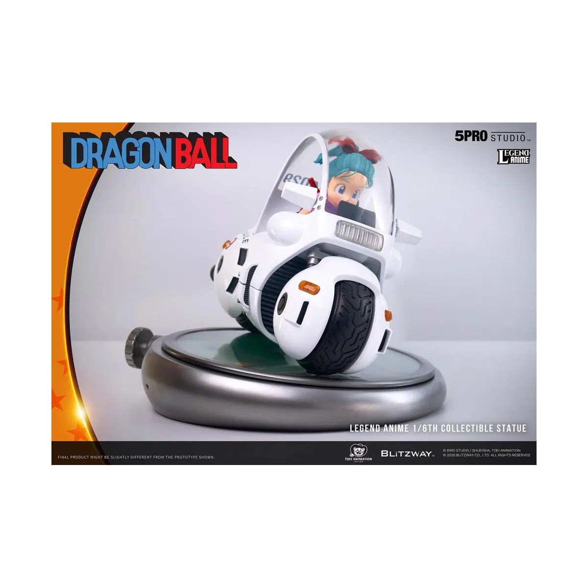Blitzway X 5Pro Studio - Estatua de la bicicleta Dragon Ball Bulma's Capsule No.9 1/6