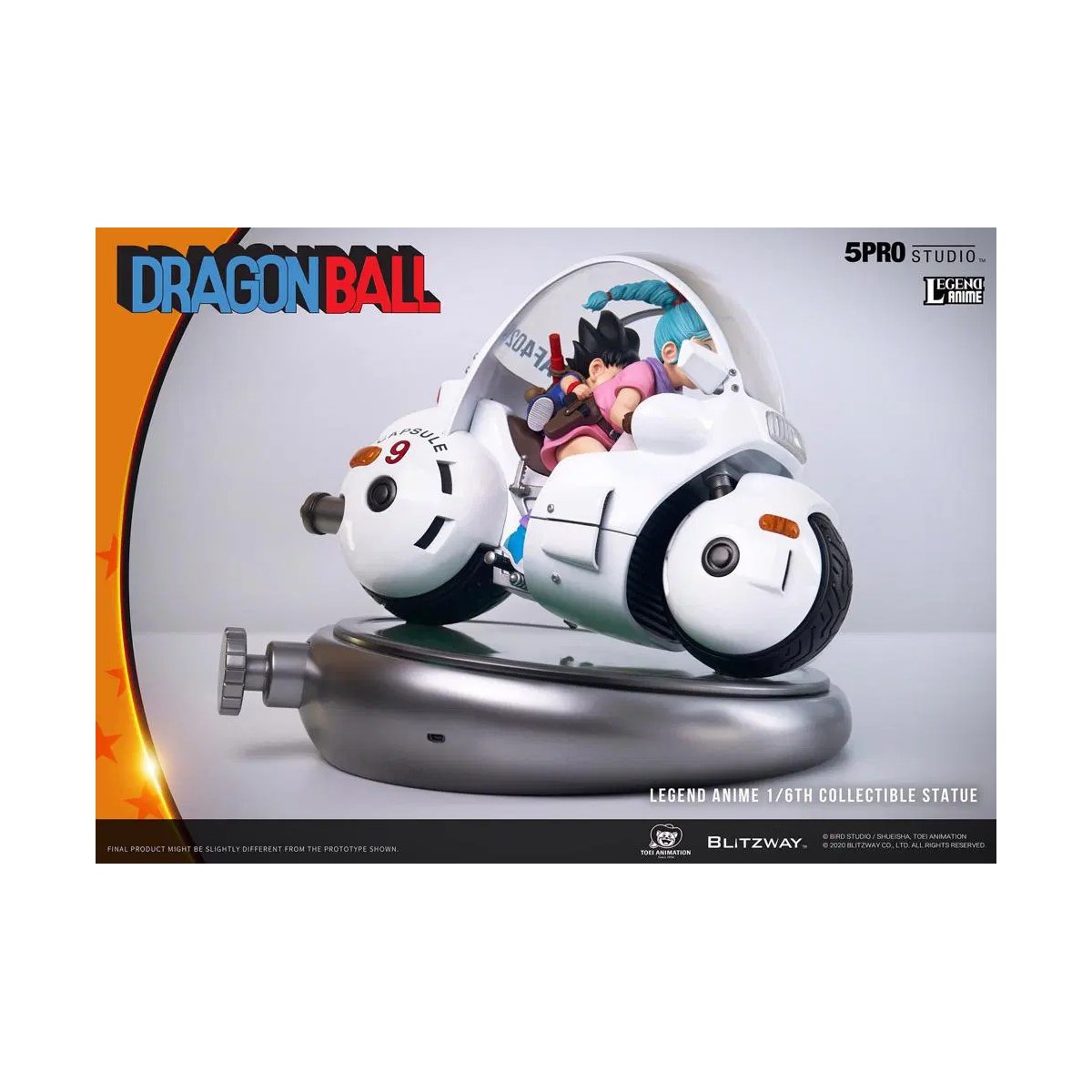 Blitzway X 5Pro Studio - Estatua de la bicicleta Dragon Ball Bulma's Capsule No.9 1/6