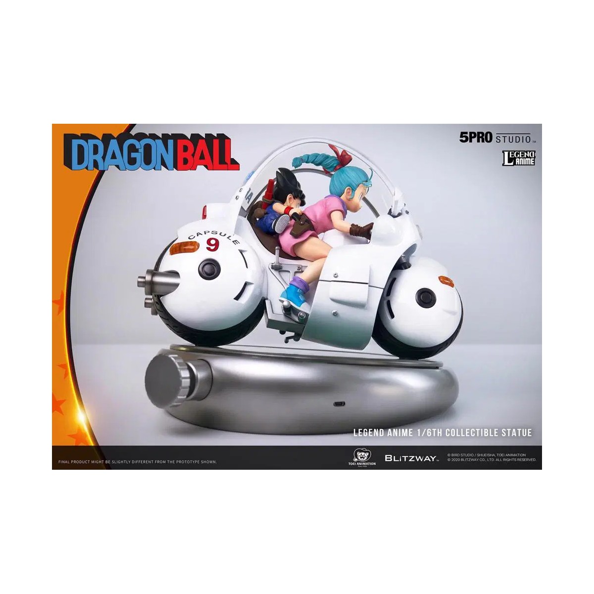Blitzway X 5Pro Studio - Estatua de la bicicleta Dragon Ball Bulma's Capsule No.9 1/6