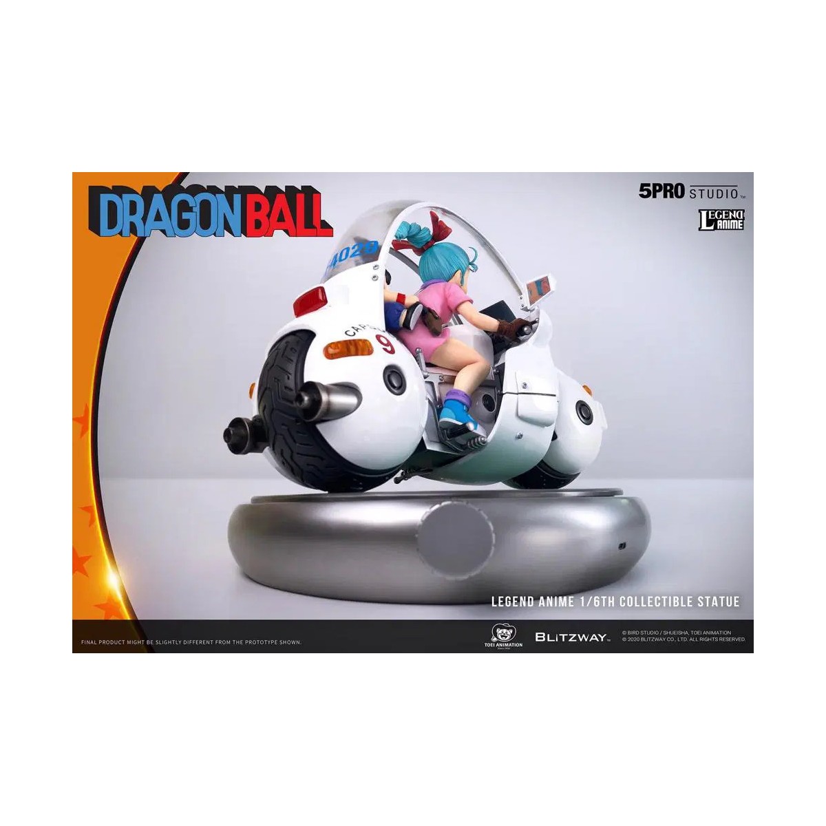 Blitzway X 5Pro Studio - Estatua de la bicicleta Dragon Ball Bulma's Capsule No.9 1/6