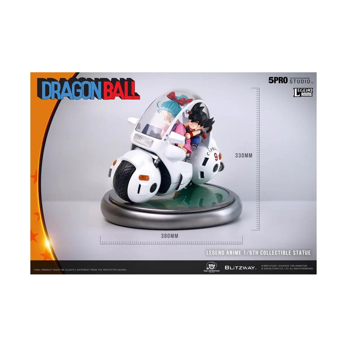Blitzway X 5Pro Studio - Estatua de la bicicleta Dragon Ball Bulma's Capsule No.9 1/6
