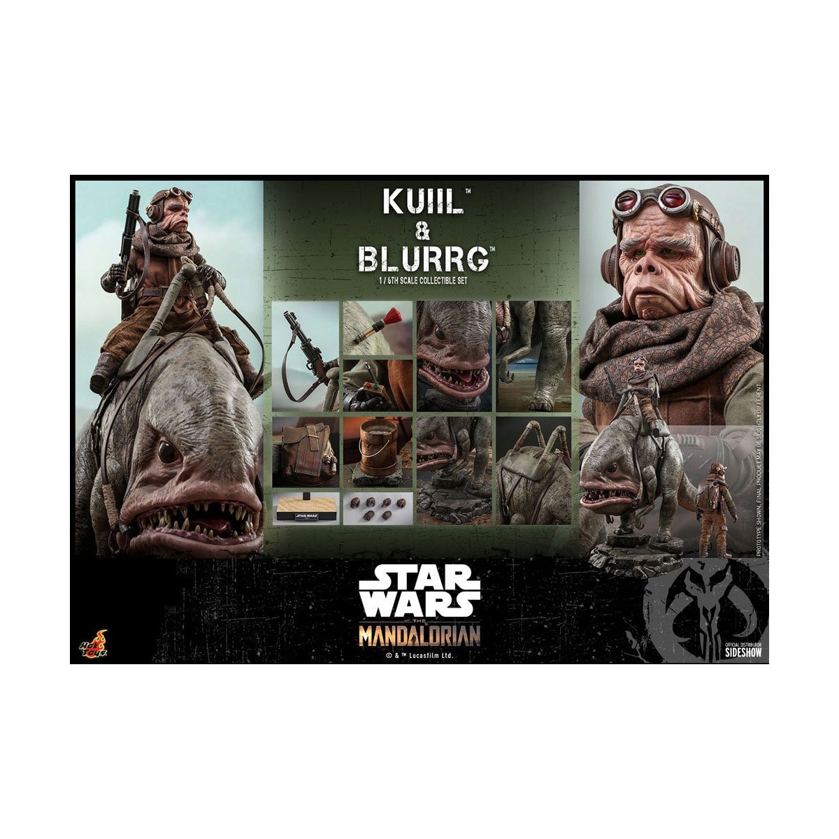 Hot Toys Star Wars - Kuiil y Blurrg - El Mandaloriano