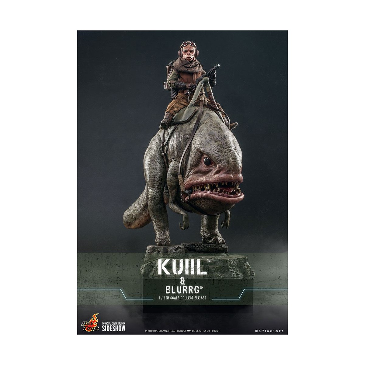 Hot Toys Star Wars - Kuiil y Blurrg - El Mandaloriano