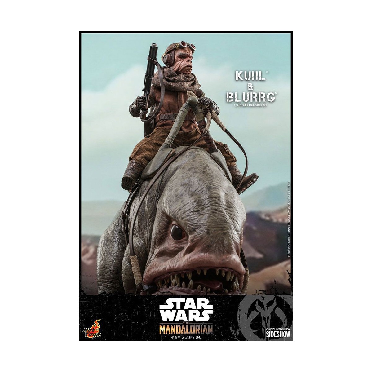 Hot Toys Star Wars - Kuiil y Blurrg - El Mandaloriano