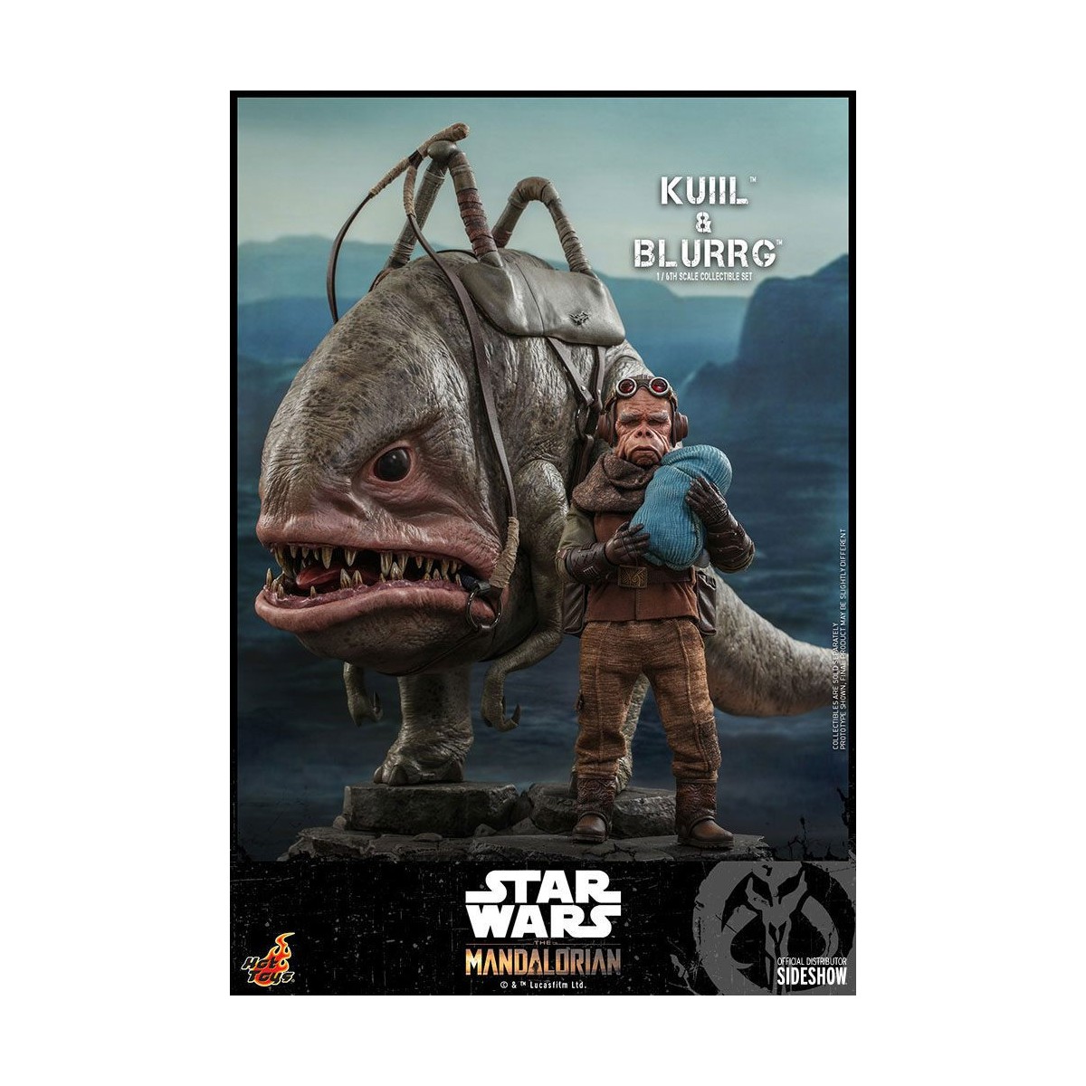 Hot Toys Star Wars - Kuiil y Blurrg - El Mandaloriano