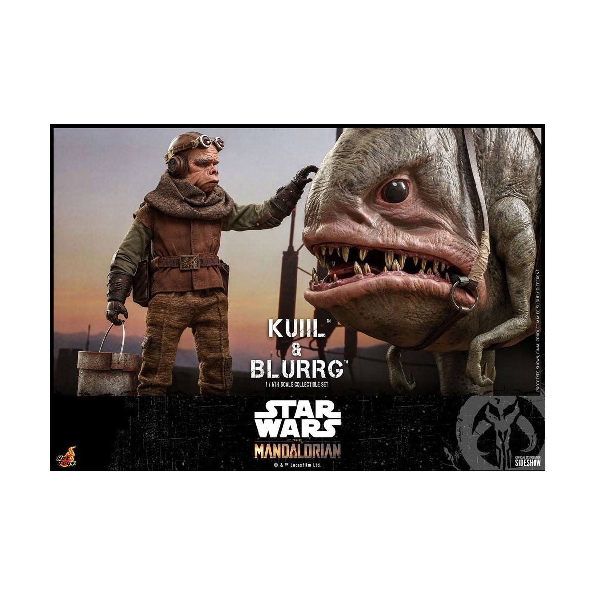 Hot Toys Star Wars - Kuiil y Blurrg - El Mandaloriano
