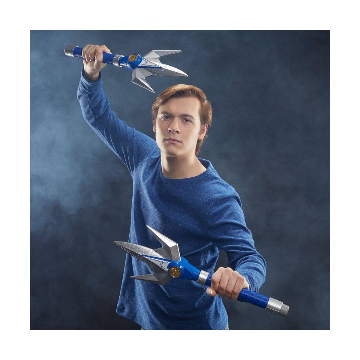 Hasbro - BLUE RANGER POWER LANCER 1:1 - Mighty Morphin Power Rangers Lightning Collection
