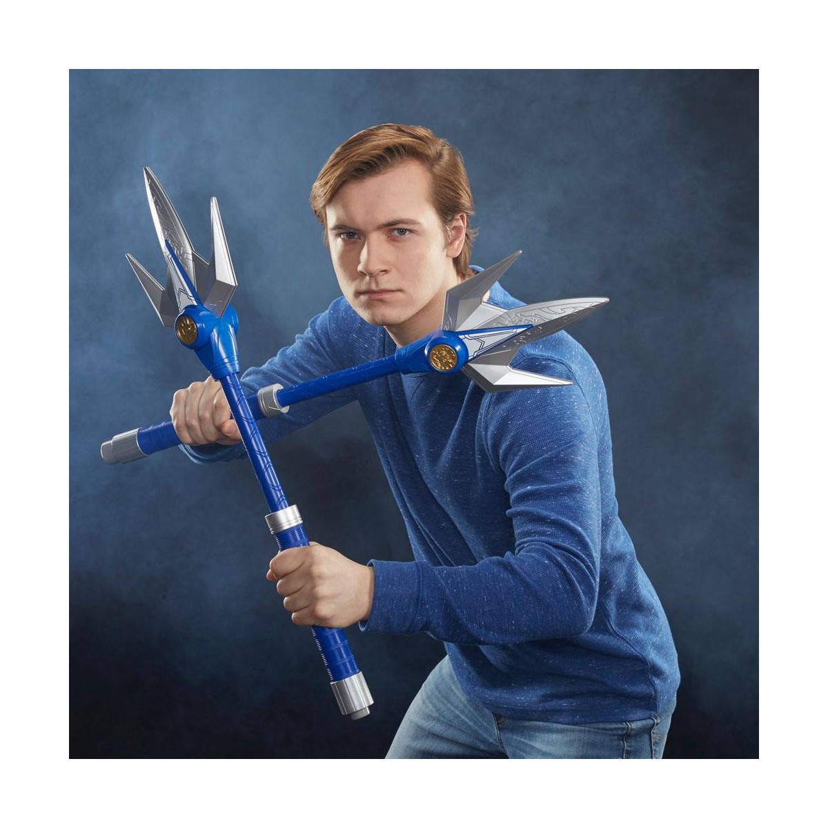 Hasbro - BLUE RANGER POWER LANCER 1:1 - Mighty Morphin Power Rangers Lightning Collection