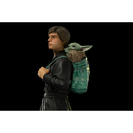 IRON STUDIOS - Entrenamiento de Luke Skywalker y Grogu a escala 1:10 BDS Art 1/10 - Star Wars El Libro de Boba Fett