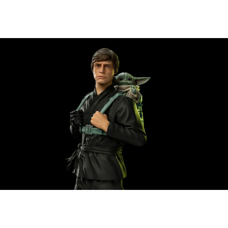 IRON STUDIOS - Entrenamiento de Luke Skywalker y Grogu a escala 1:10 BDS Art 1/10 - Star Wars El Libro de Boba Fett