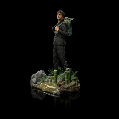 IRON STUDIOS - Entrenamiento de Luke Skywalker y Grogu a escala 1:10 BDS Art 1/10 - Star Wars El Libro de Boba Fett