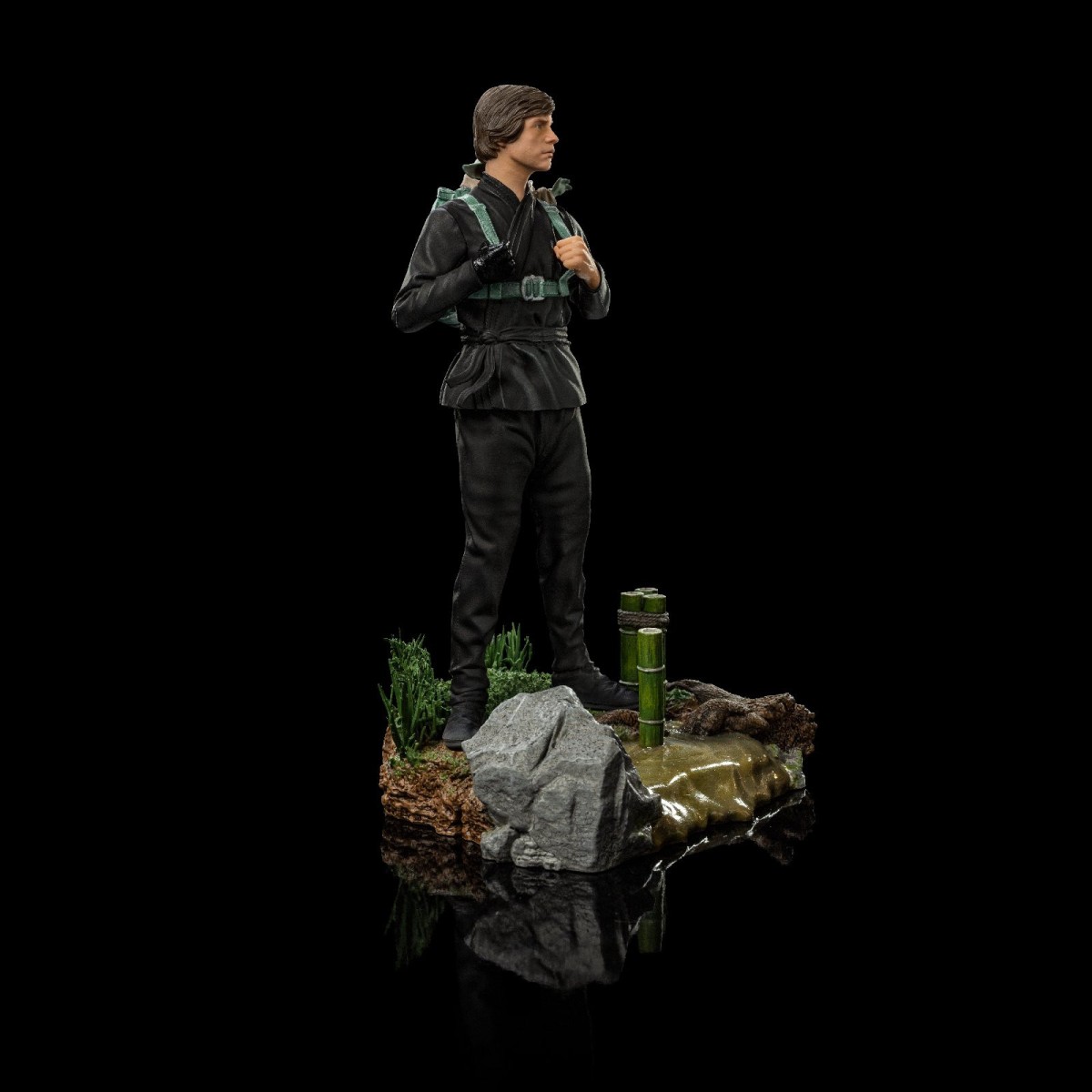 IRON STUDIOS - Entrenamiento de Luke Skywalker y Grogu a escala 1:10 BDS Art 1/10 - Star Wars El Libro de Boba Fett