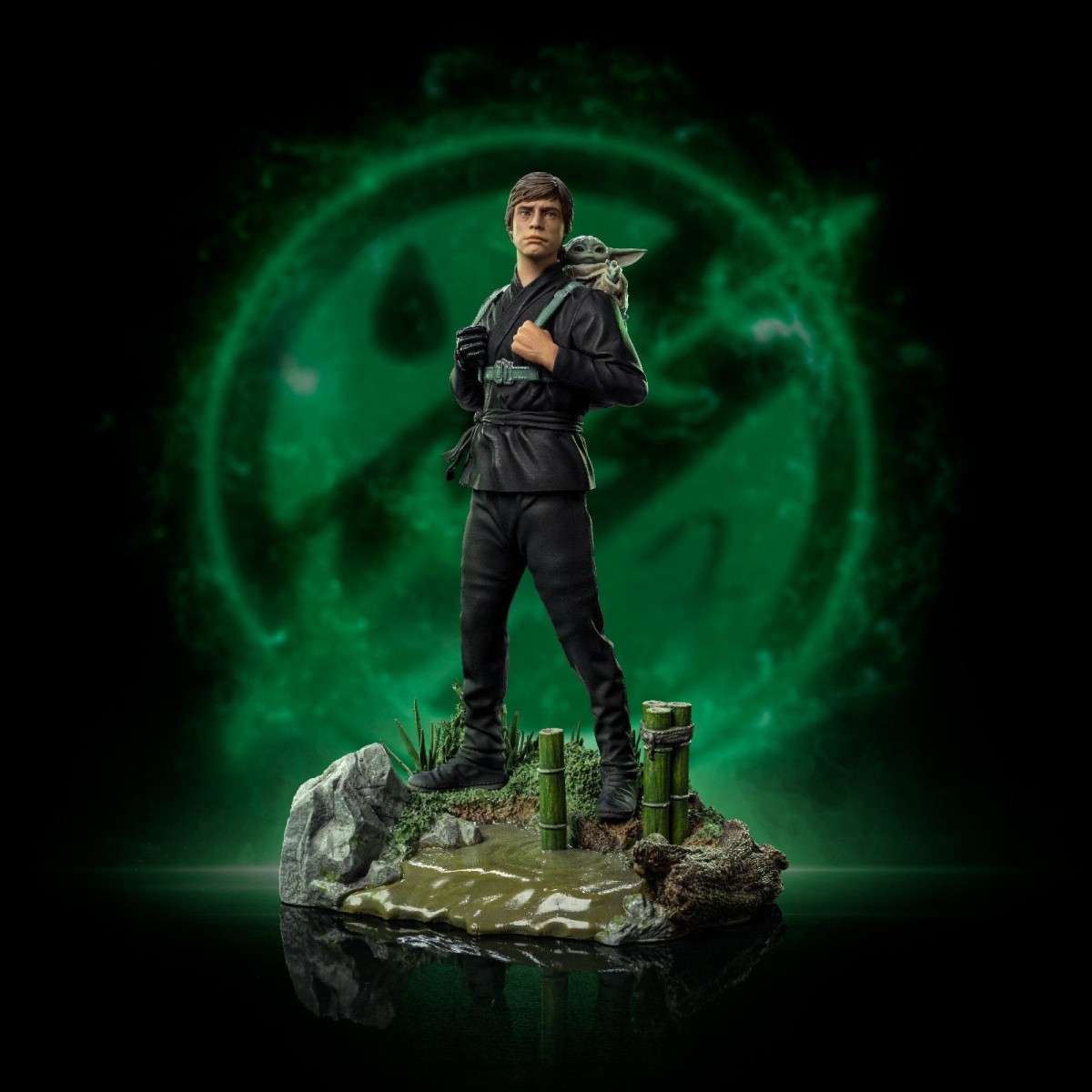 IRON STUDIOS - Entrenamiento de Luke Skywalker y Grogu a escala 1:10 BDS Art 1/10 - Star Wars El Libro de Boba Fett