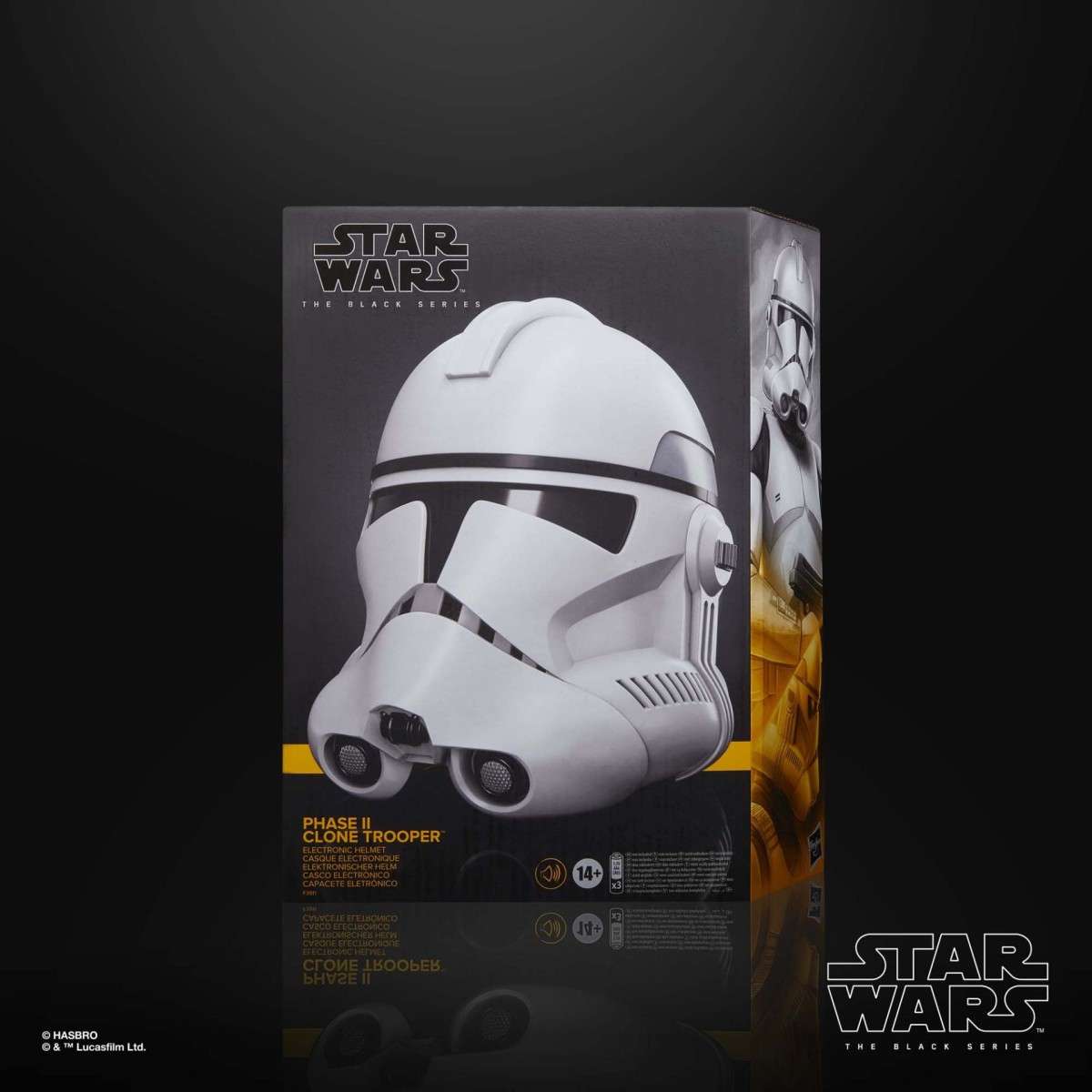 Hasbro - Casco Electrónico Premium Clone Trooper Fase II - Star Wars Black Series
