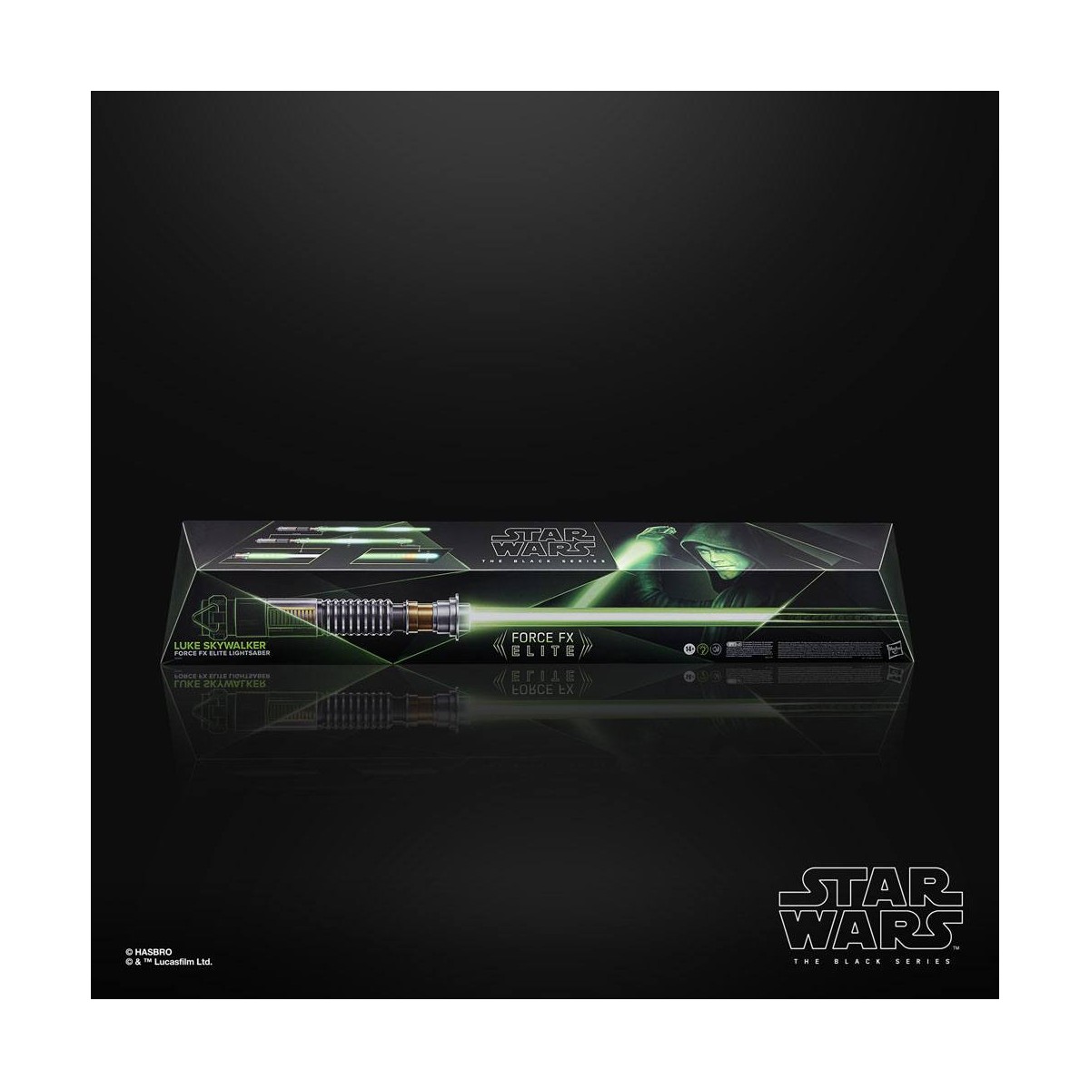 Hasbro - Sable de luz Force Fx de Luke Skywalker - Réplica de la serie negra Elite