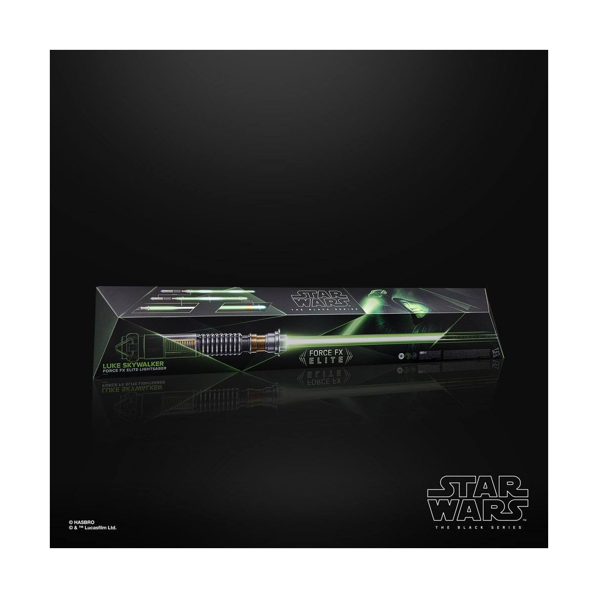 Hasbro - Sable de luz Force Fx de Luke Skywalker - Réplica de la serie negra Elite